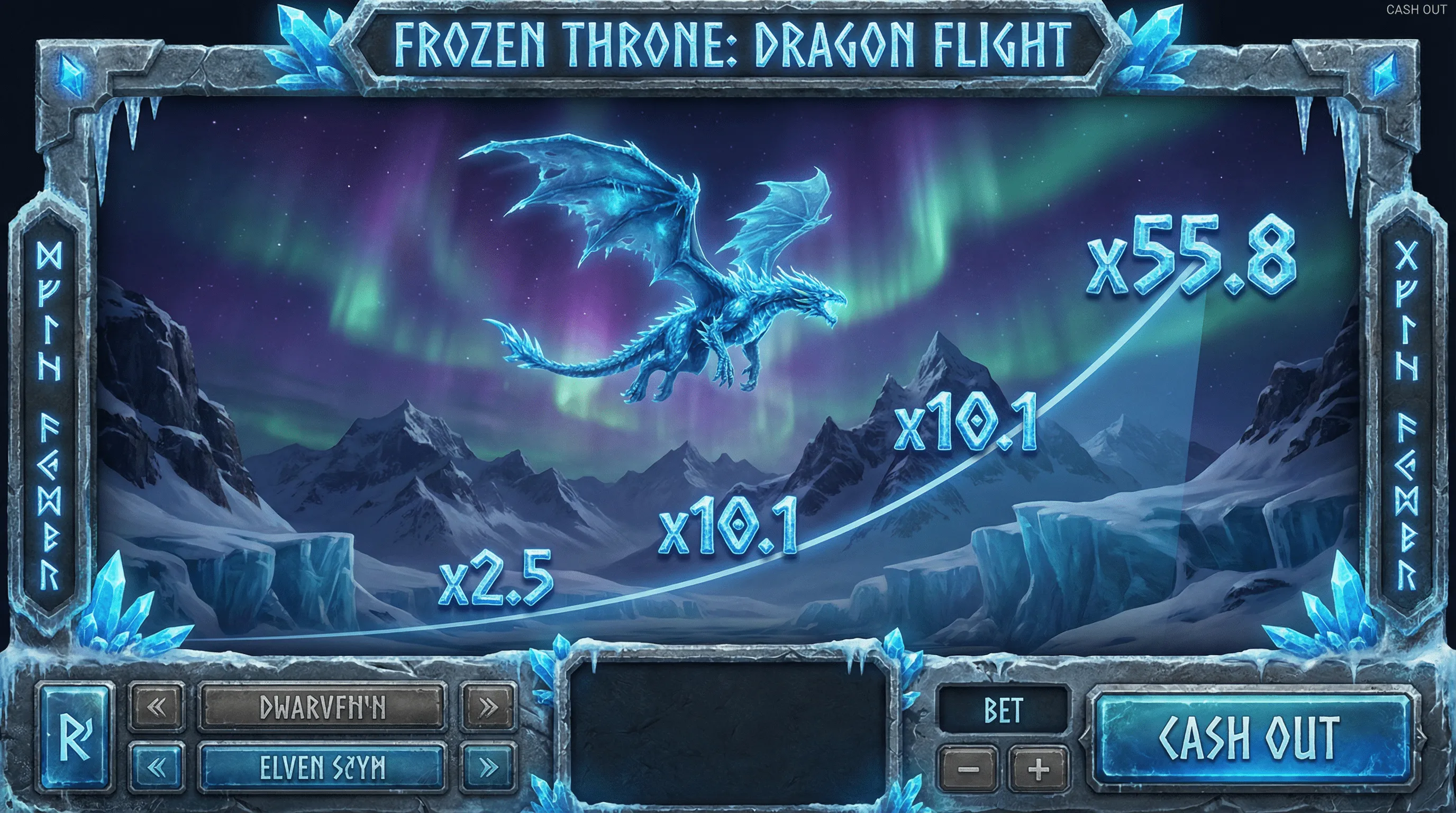 Aviator - Jogo de crash com dragão de gelo no zzwin